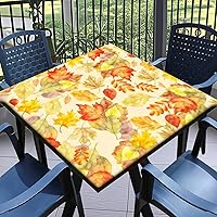 Vista 25 de Round Fitted Tablecloth with Elastic Outdoor Table Cover Round Elastic Tablecloths for Tables Waterproof Wipeable Table Cloths for