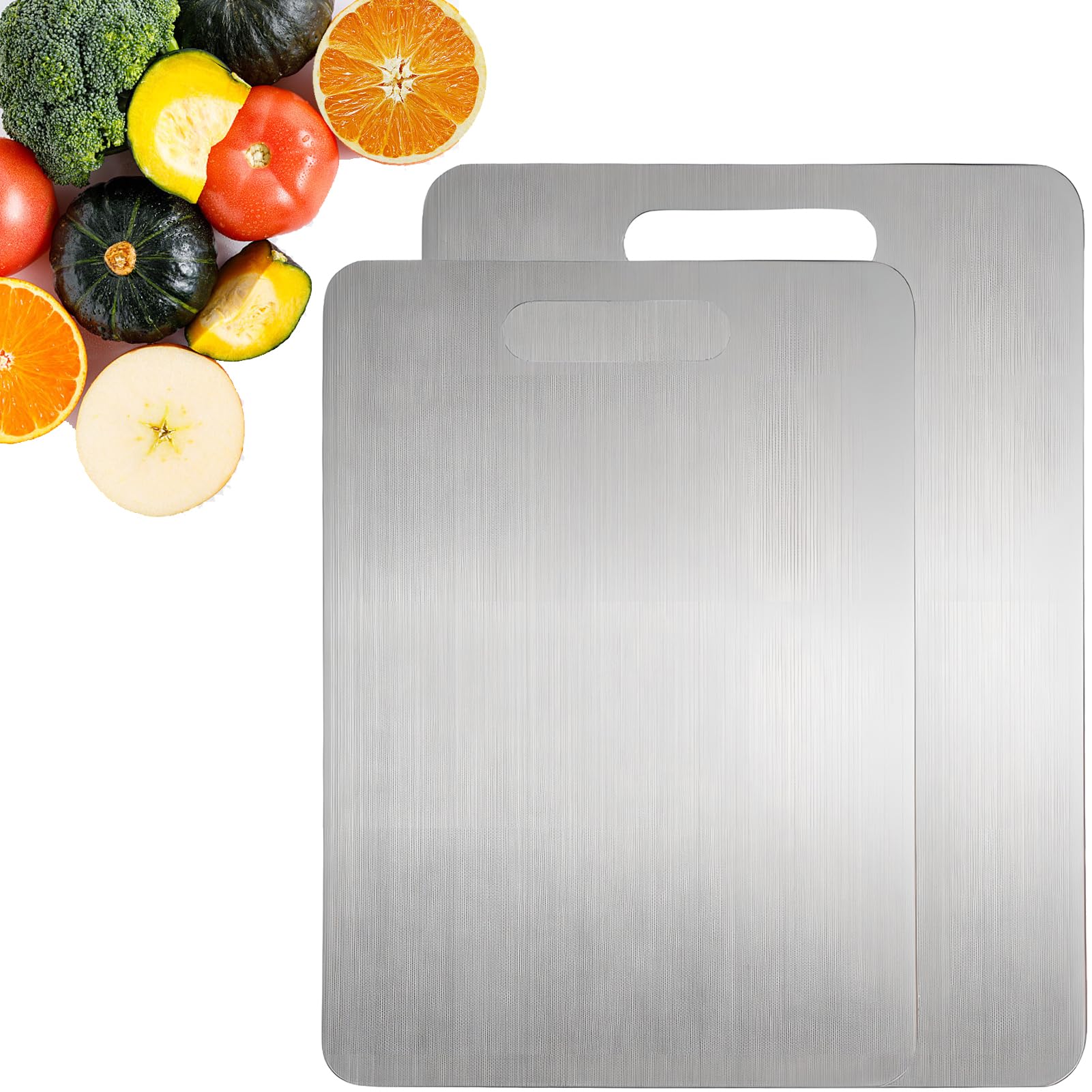 Panneau à découper en acier inoxydable 316 double face de cuisine de qualité alimentaire réversible