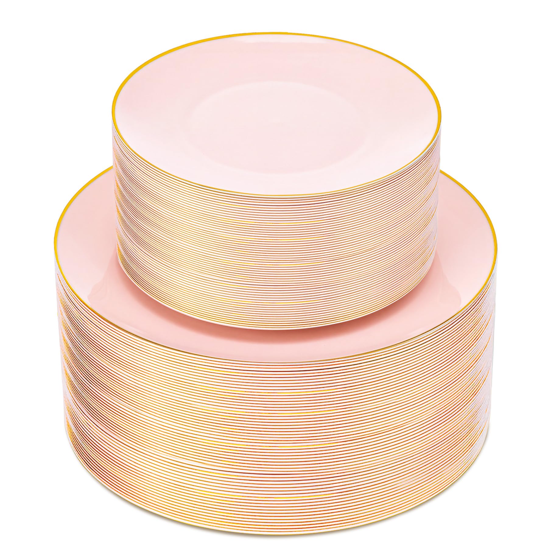 Ivory Gold Rim Plates - 100 Pack -13 Ivory Gold Rim Plates - 100 Pack -13