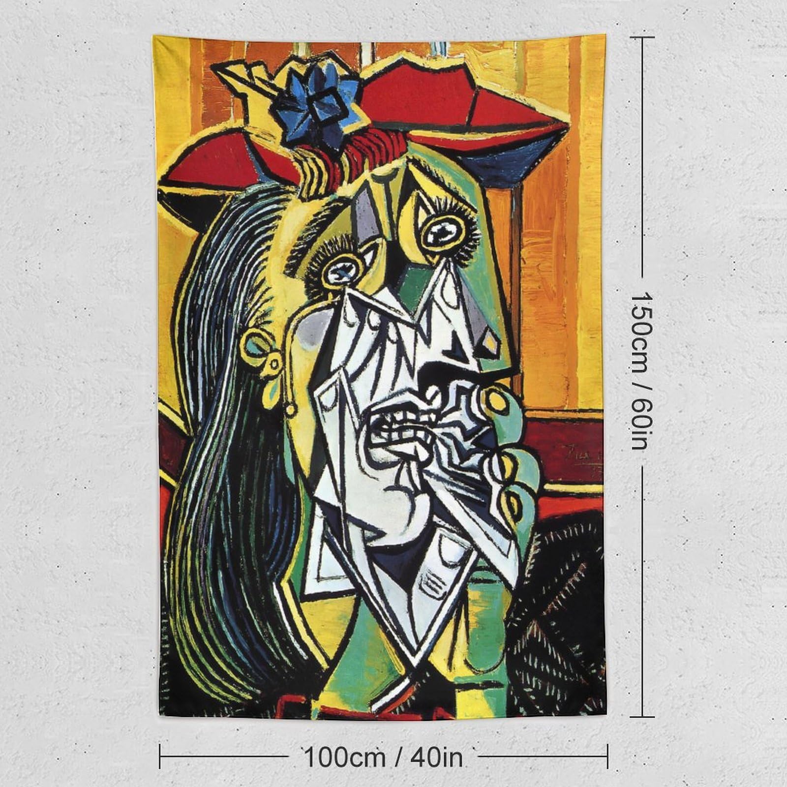 Amazon.co.jp: Pablo Picassoパブロ・ピカソ（泣く女）有名な絵画の
