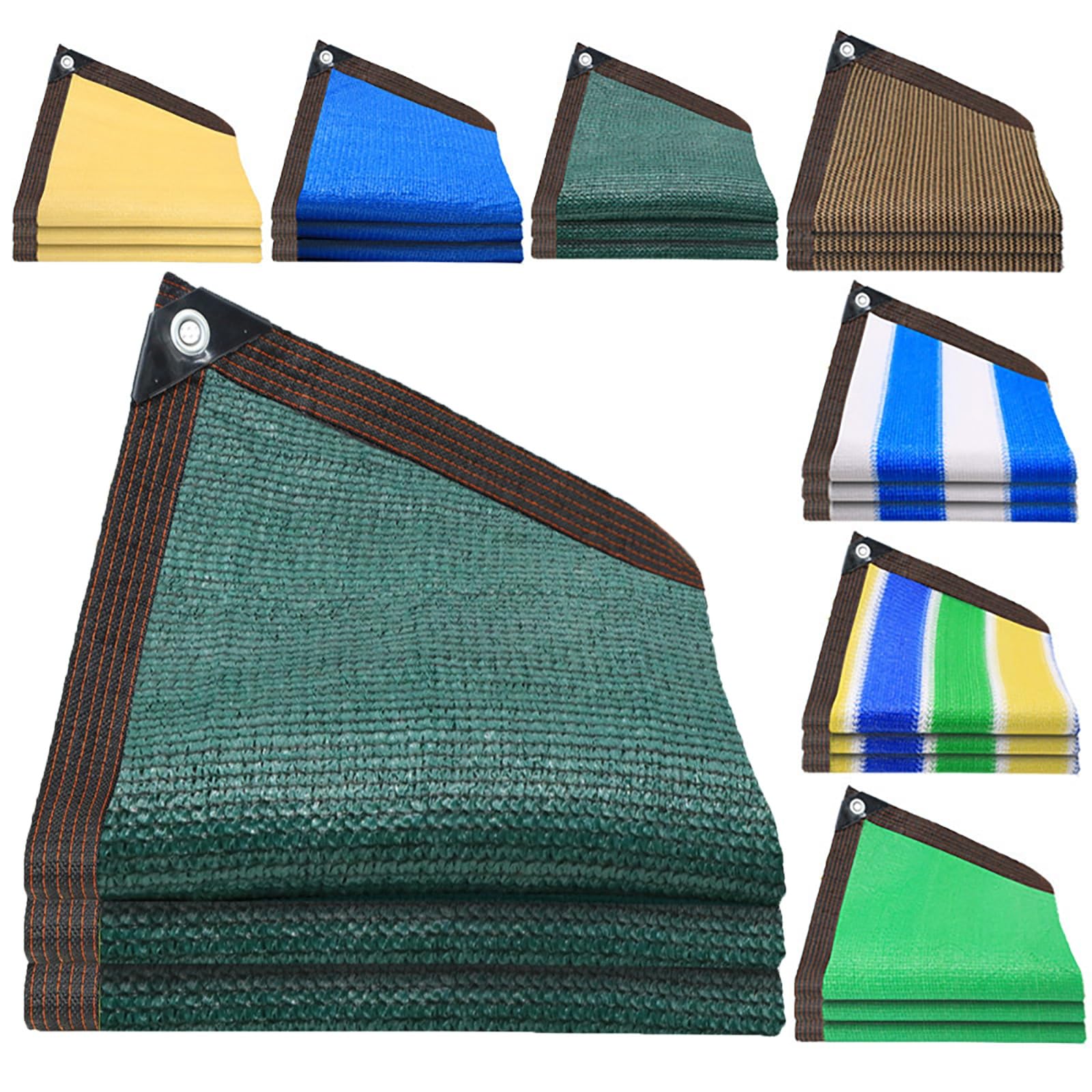 GLDYTVF 90% Sunblock Shade Cloth 20x25ftShading Net with Stainless Steel Grommets for Patio Pergola Porch Chicken Coop Dog Kennel - Dark Green