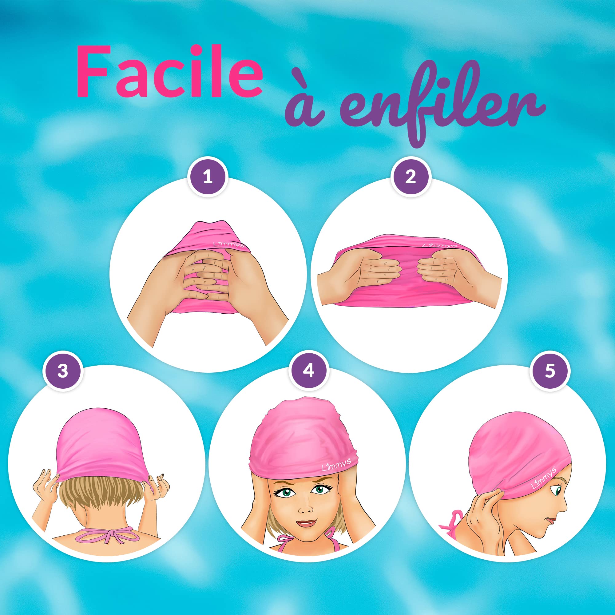 Limmys Bonnet de Natation en Silicone pour Adultes – Bonnet de Piscine Souple et Extensible pour Femme et Homme – Ajustement Confortable sans Pression, Résistant au Chlore, Silicone Durable Sans Latex