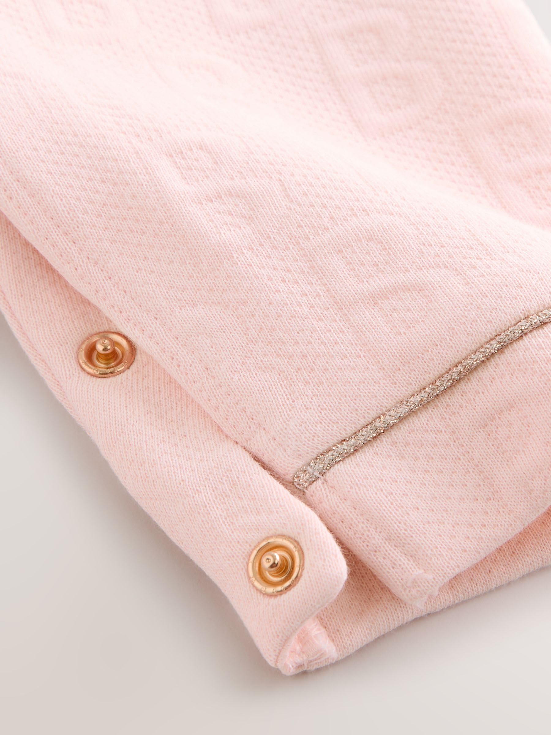 Baby Mädchen Jacquard-Latzhose mit Schleife und T-Shirt im Set
