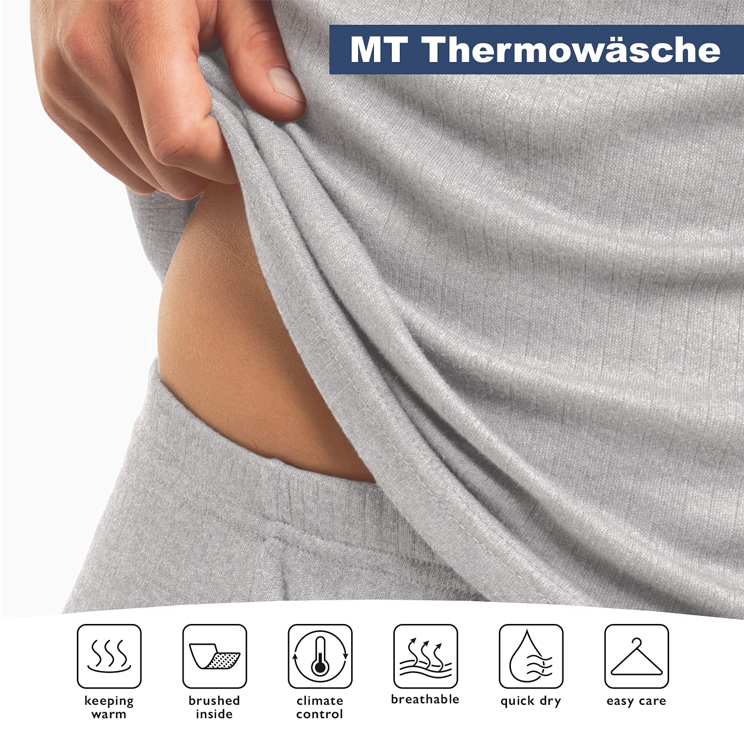 MT Damen Ski- & Thermowäsche Set - warme Unterwäsche Langarm mit weicher Innenseite