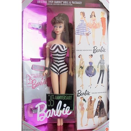 Barbie 60th Anniversary Reproduction – 1959 Barbie Doll Brunette Hair