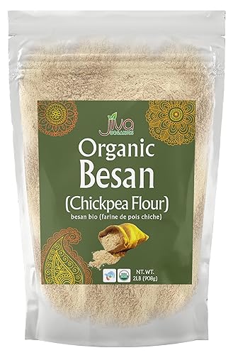 Jiva USDA Organic Besan Chana Dal harina 2 libras