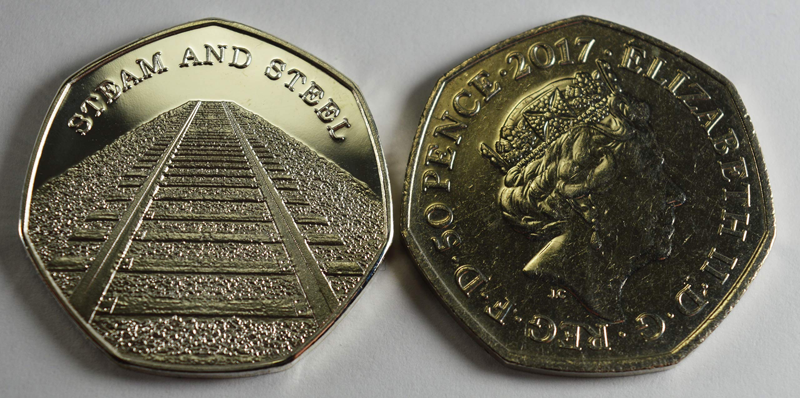 STEPHENSON'S ROCKET Steam Engine Silver Commemorative Coin Albums/50p Collectors, STEAM & STEEL SERIES Iconic Railway Locomotives - Image 4