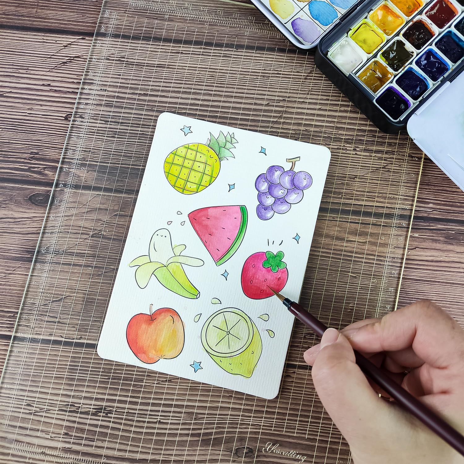 Stencil Grip Mat for Stencil Layered Antislip