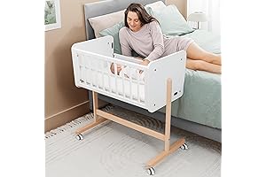 Comfy Cubs Wooden Bedside Bassinet Sleeper: The Perfect Nursery Essential