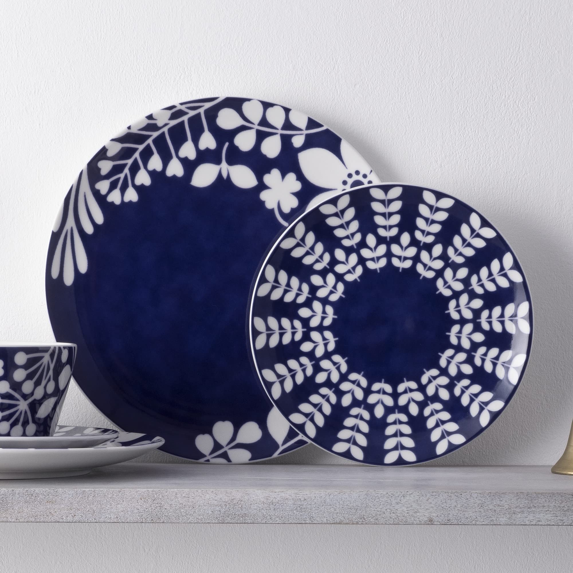 Amazon.com | Noritake Bluefjord 12-Piece Dinneware Set, Service