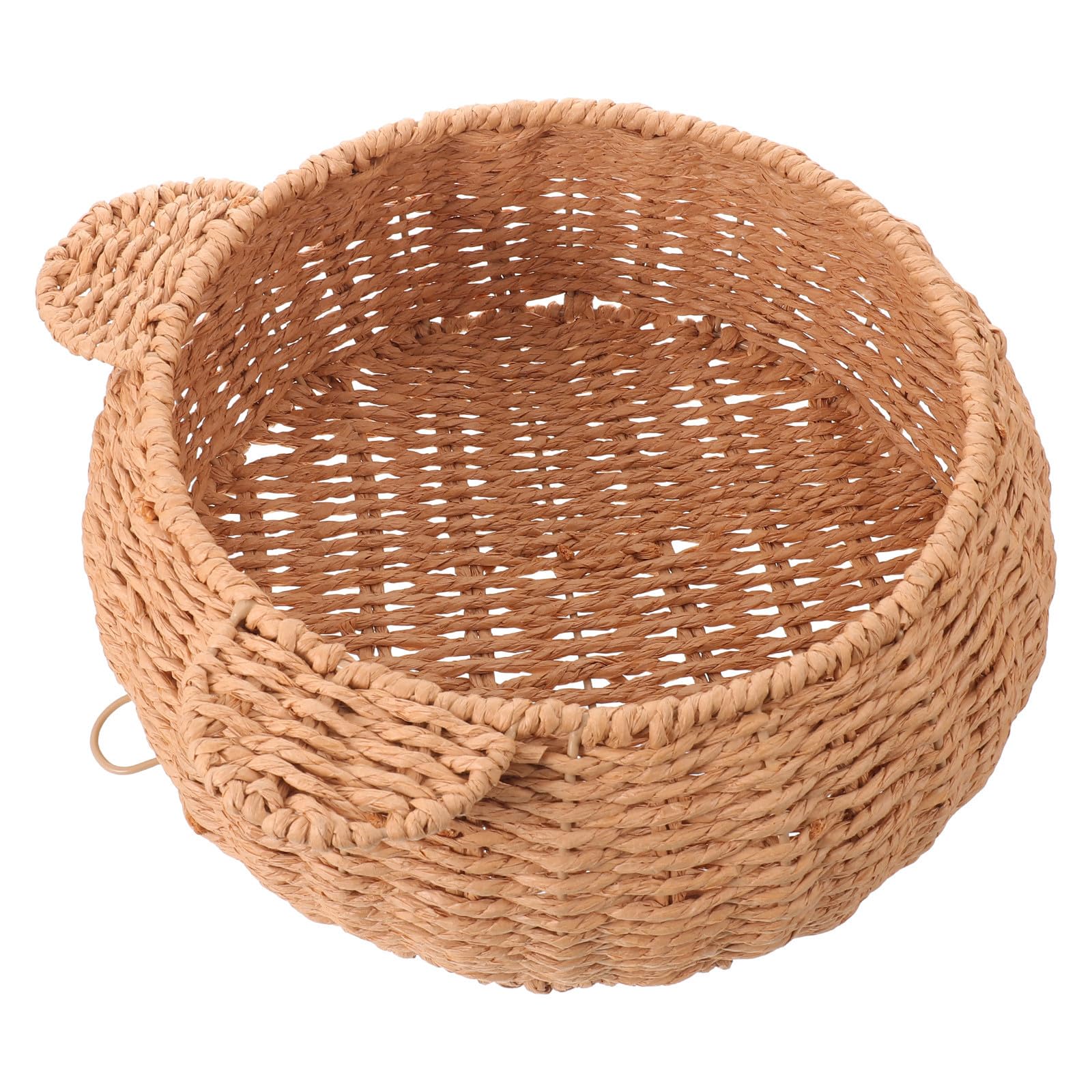 Cesta colgante de pared estilo rústico decorativa para almacenar pequeños objetos en el salón