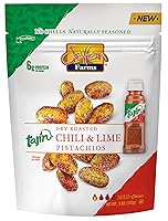 Vista 1 de Tajin Seasoned Pistachio Kernels No Shells Tajin Clasico Chili Lime Non-GMO Project Verified Gluten Free Vegan Kosher 5 Oz. Bag