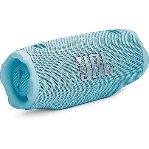 JBL Charge 6 - Portable Waterproof & Drop-Proof Bluetooth Speaker, Bold JBL Pro Sound with AI Sound Boost, 28Hrs of Playtime, Built-in powerbank & Comes with a Sturdy/Removable Carrying Strap (Teal)
