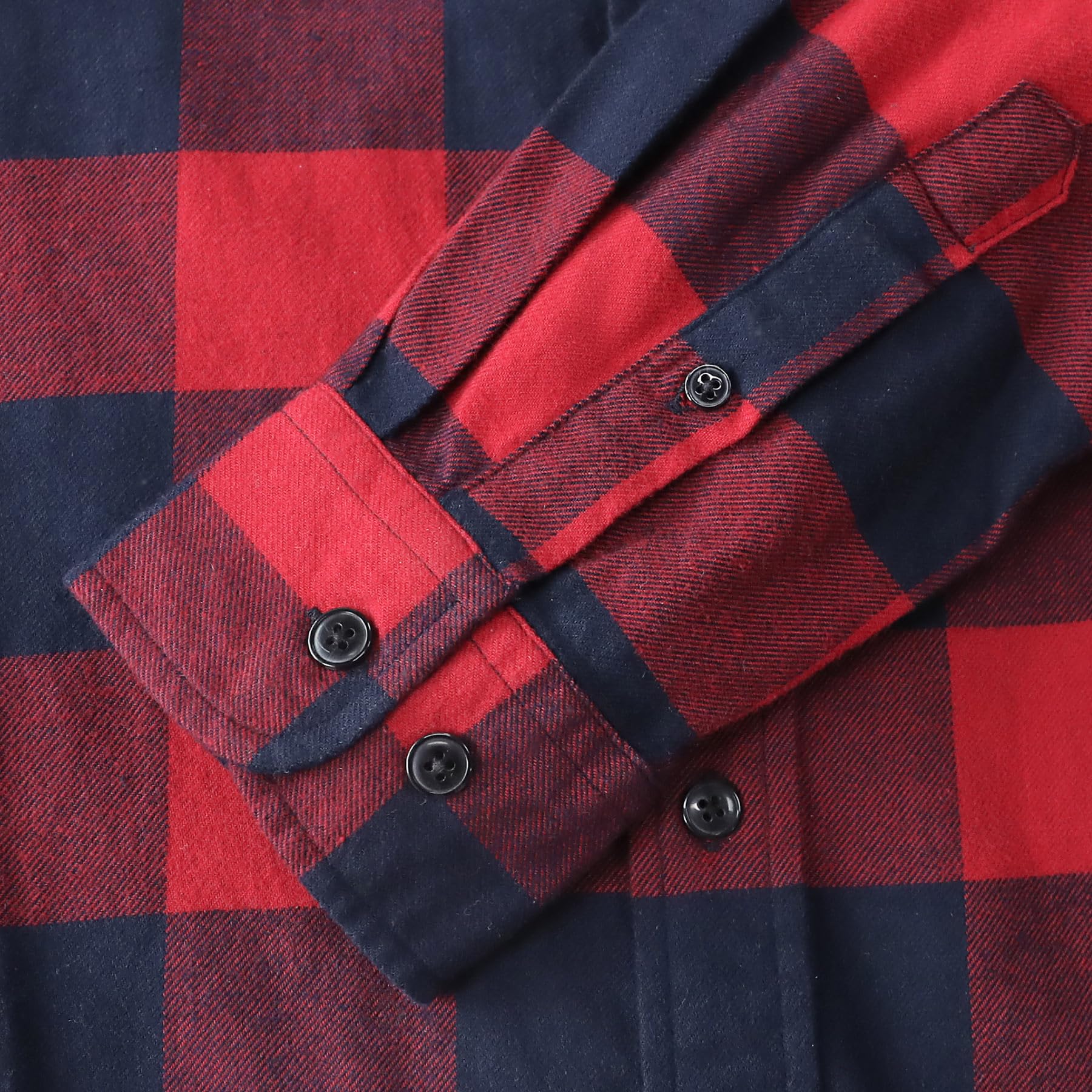 Dubinik® Camicia Uomo Flanella 100% Cotone Quadri Invernale Leggera con Taschino Morbida Comoda