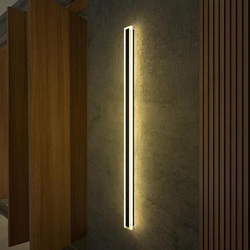Miniatura 8 de Ozarke Inmensas luces de pared modernas para exteriores, lámpara LED lineal exterior para montaje en pared, luz de aplique con certificación UL para