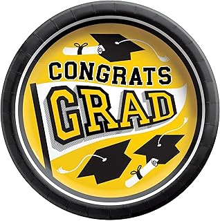 Amscan Graduation Plates - 8 1/2