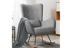 LEMBERI Rocking Chair Nursery - Your Ultimate Comfort Haven with 400 lb Capacity