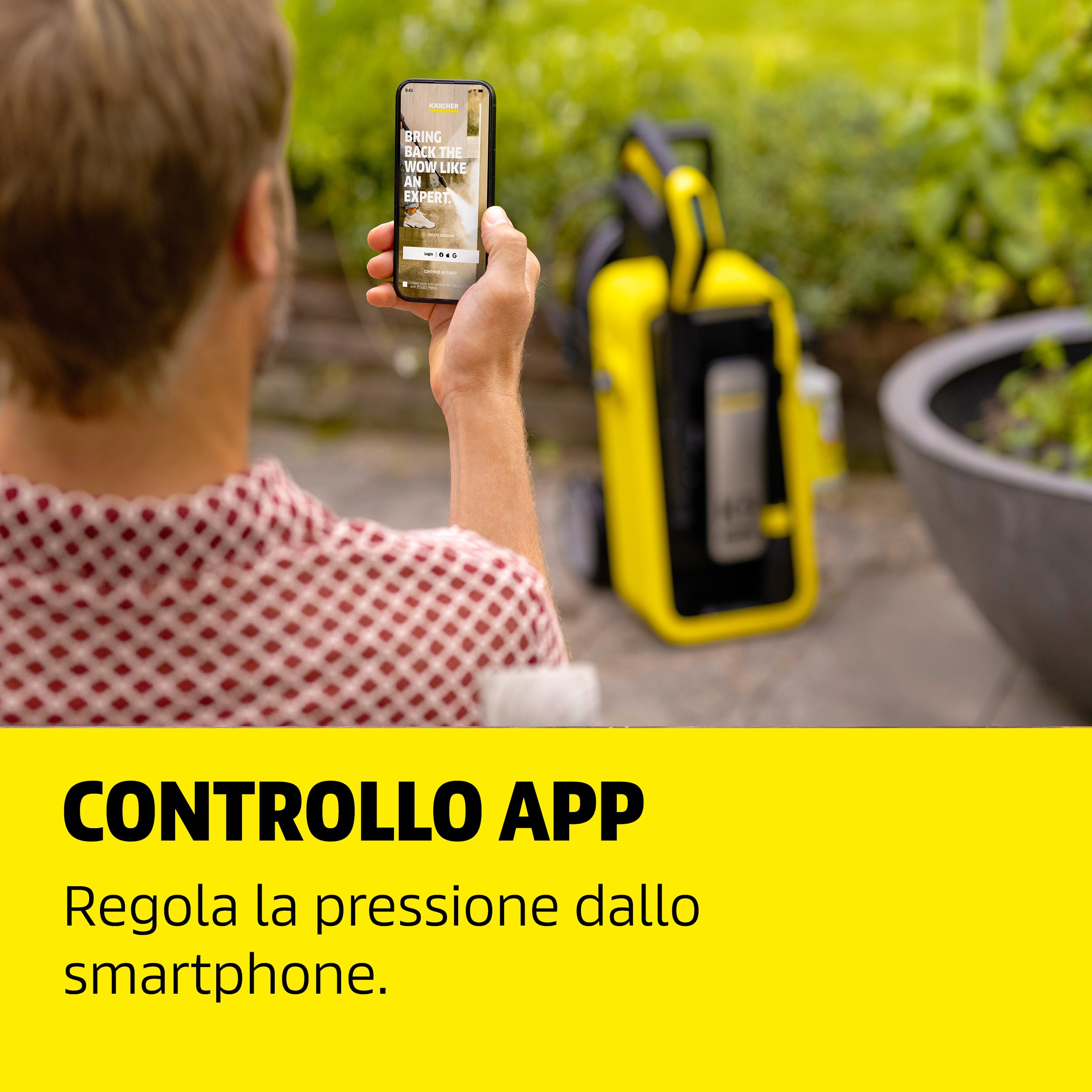 Kärcher idropulitrice K 7 Comfort Premium Connect, pressione: max 180 bar, portata: 600 l/h, superficie: 60 m²/h, tubo ad alta pressione extra flessibile, avvolgitubo, controllo tramite app