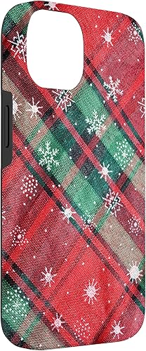 Miniatura 6 de Funda para iPhone 11 Pro, diseño de copos de nieve de invierno, color verde y rojo