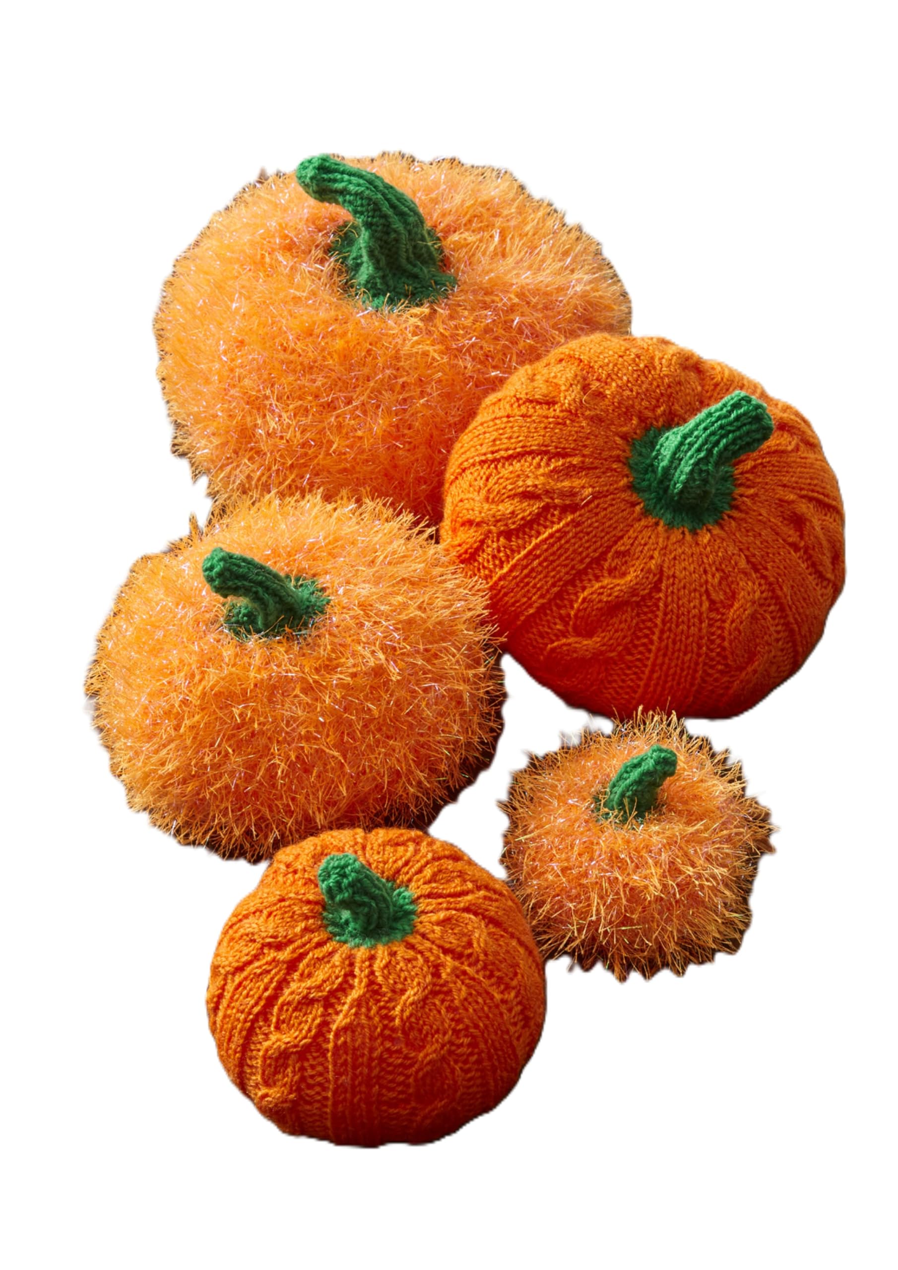 King Cole Tinsel & DK Knitting Pattern - 9180 Various Size Pumpkins