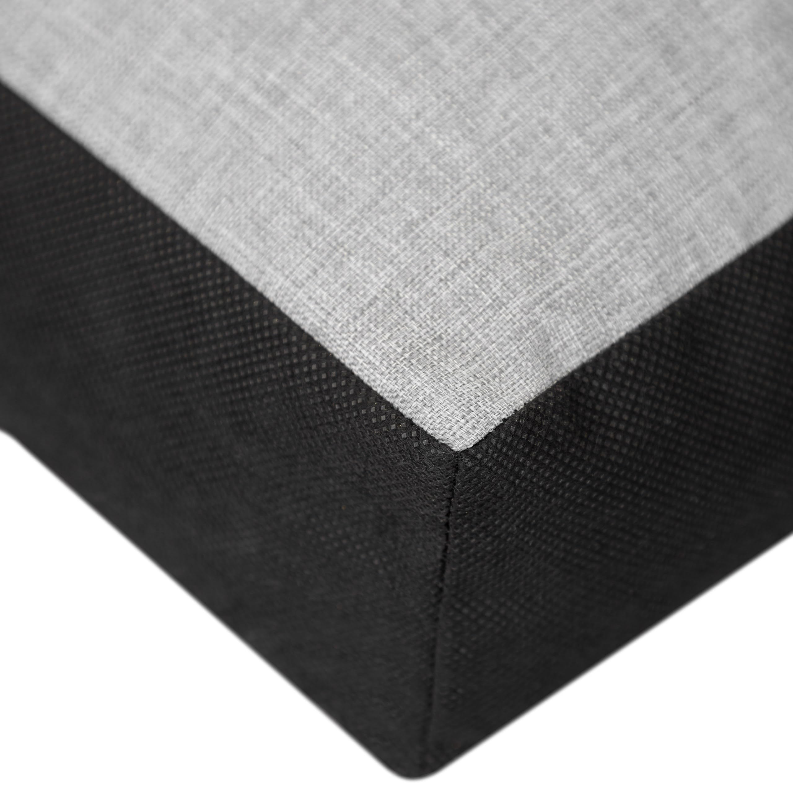 DOGGY Cojín para perros mullido, lavable, mullido, cama para mascotas, colchón para perros grandes, XL, 110 x 90 cm, cama para perros, cojín para perros, cama para mascotas, lino sintético gris ceniza