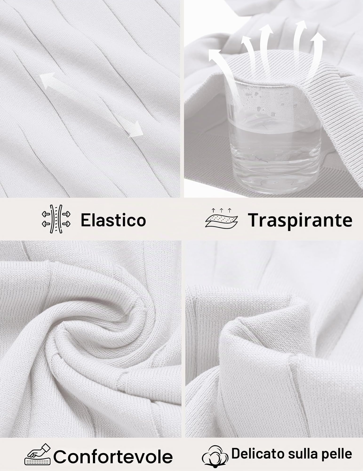 COOFANDY Polo Uomo a Maniche Corte, Polo Maglia d'Estate a Collo a V per Golf, Poloshirt per Uomini
