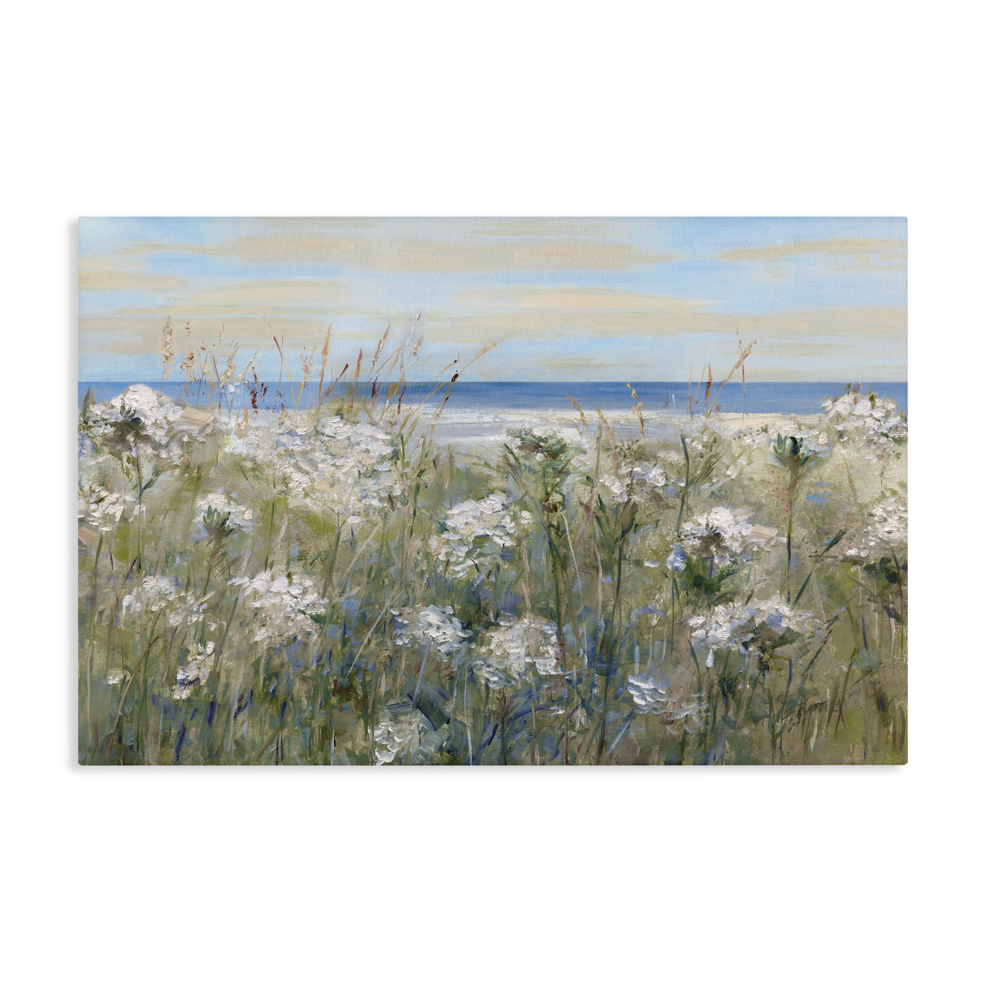 'Impressionist Seaside Meadow'| Canvas Art