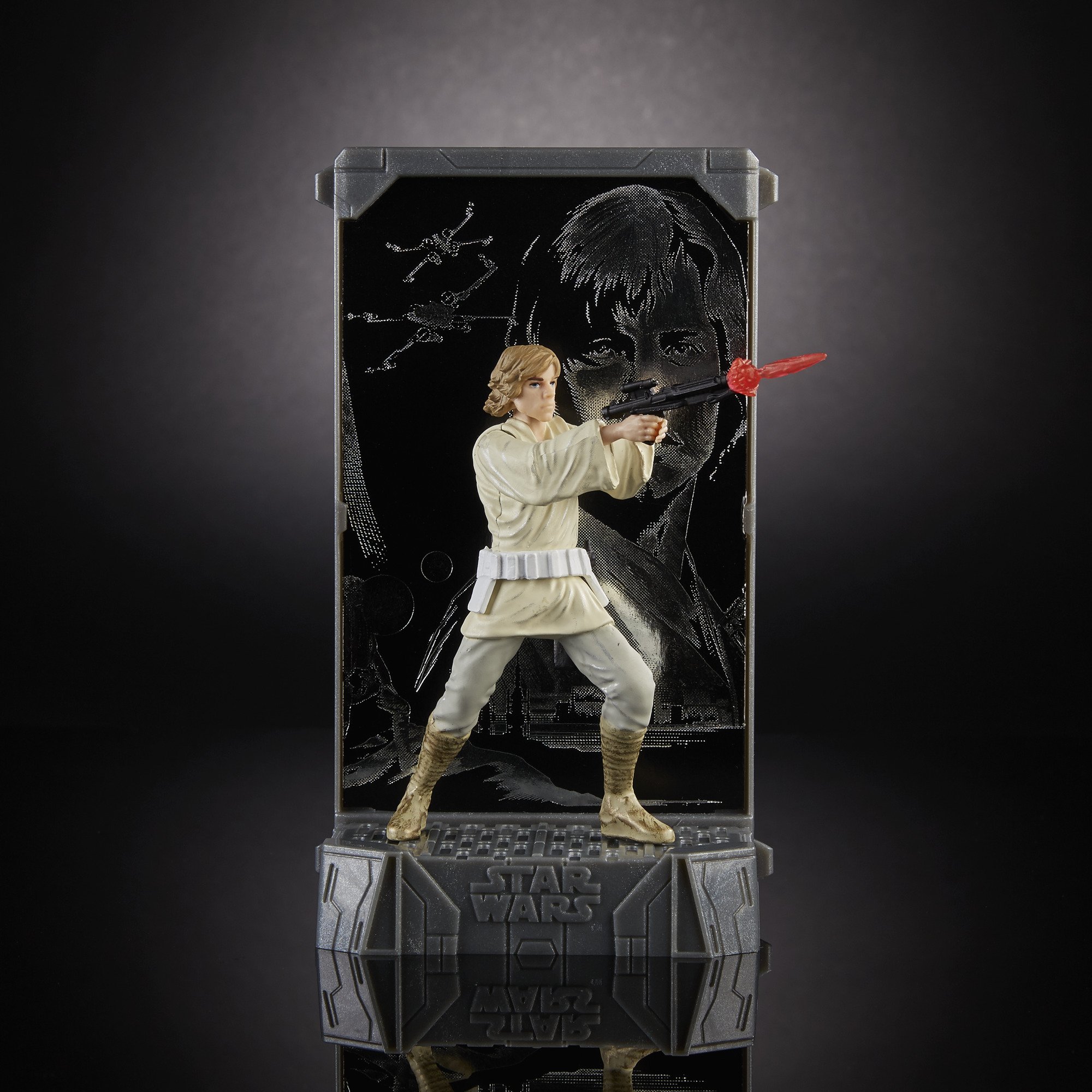 Star Wars Juguete, Figura, Personaje de la película, Serie Black, Personaje de Luke Skywalker, de 9,5 cm