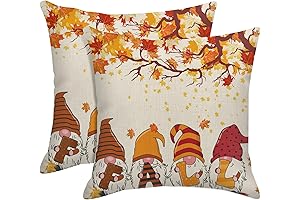 Arttown Gnome Fall Leaves PillowCovers 18 x 18