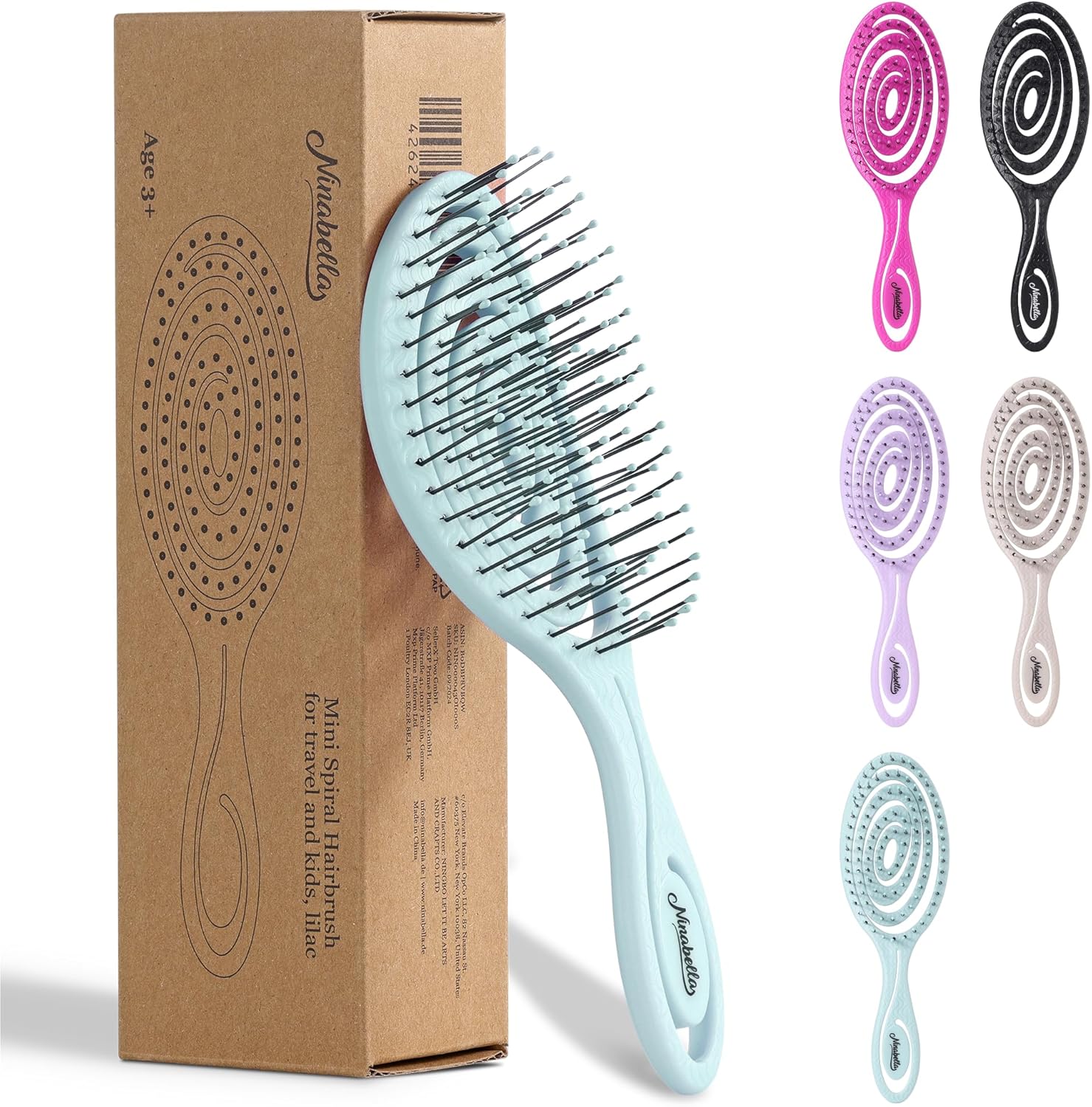 GB KENT ケントブラシ 豚毛ヘアブラシ ブリッスル＆ナイロンピン