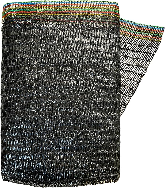 55% tela de sombra para jardín, red de sombra negra de 6.5 x 10 pies | Malla bloqueadora solar, red resistente a los rayos UV para verduras, flores, invernadero, cama elevada, cubierta de sombra para plantas del sol