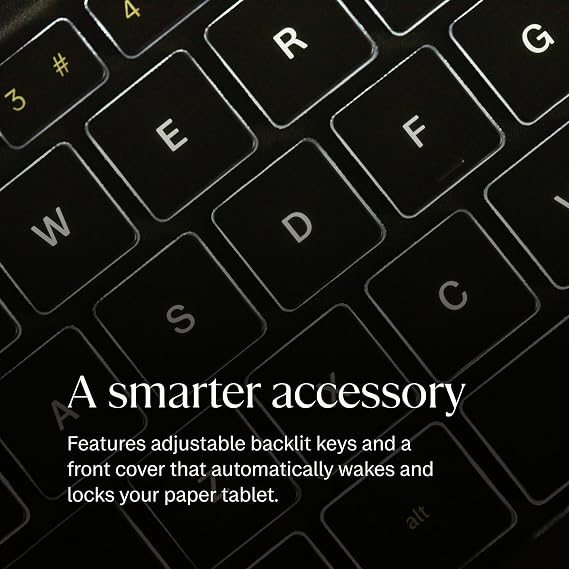 reMarkable Paper Pro - Mosaic Weave Type Folio Keyboard for Your 11.8'' Paper Pro Tablet (Tablet Not Included) - Basalt