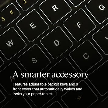 reMarkable Paper Pro Mosaic Weave Type Folio Keyboard - Basalt | Slim, Tactile, Backlit Keyboard Case for Your 11.8'' Paper Pro Tablet (Tablet Not Included)