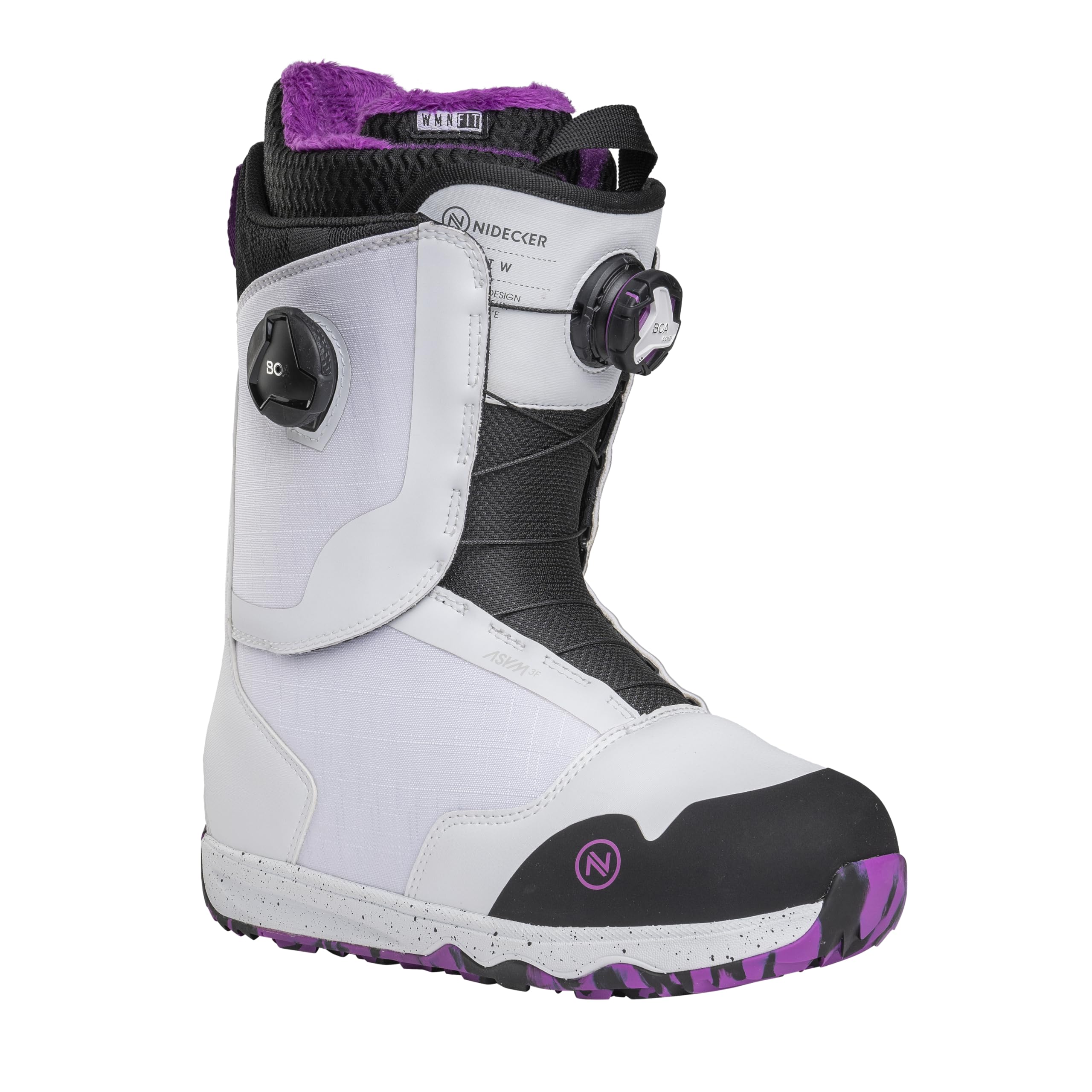Nidecker Rift W Boa Women's Snowboard Boots, White, 8.5