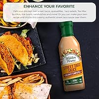 Vista 5 de Walden Farms Street Taco Sauce - Botella cremosa de chipotle de 12 onzas (paquete de 2) Sabrosa, vegana, apta para paleo y keto, sustituto