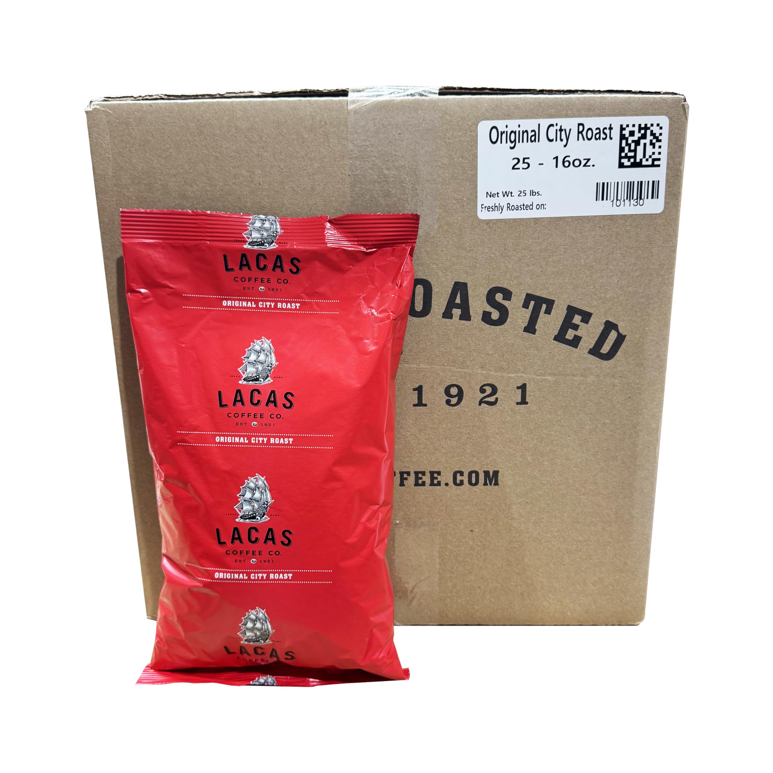 Lacas Original City Roast Ground Coffee, 25/