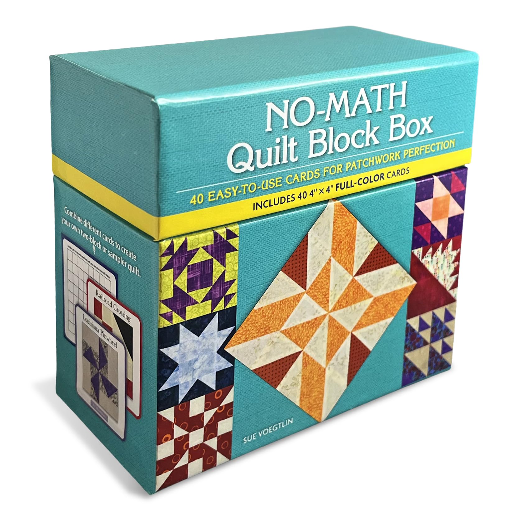 No-Math Quilt Block Box: Loyal Card Companion for All Your Projects (Landauer) 40 Mix-and-Match Patchwork Quilting Block Pattern Cards with ... 40 Easy-to-Use Cards for Patchwork Perfection