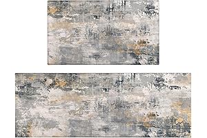 Modern Abstract Runner Rug (17"x47"+17"x30")