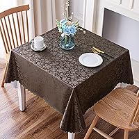 Vista 33 de Smiry Square Table Cloth, Waterproof Heavy Duty Vinyl Tablecloths, Wipeable Washable Table Cover for Kitchen and Dining Room (Baby Blue, 54" X 54")