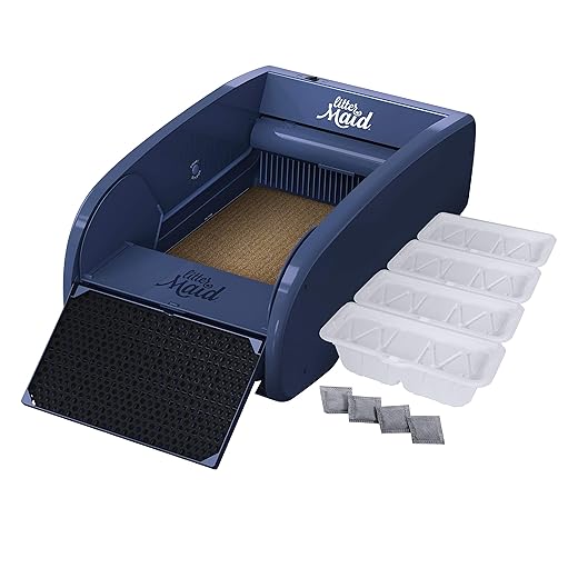 LitterMaidĀ® Single Cat Self-Cleaning Litter Box, Blue