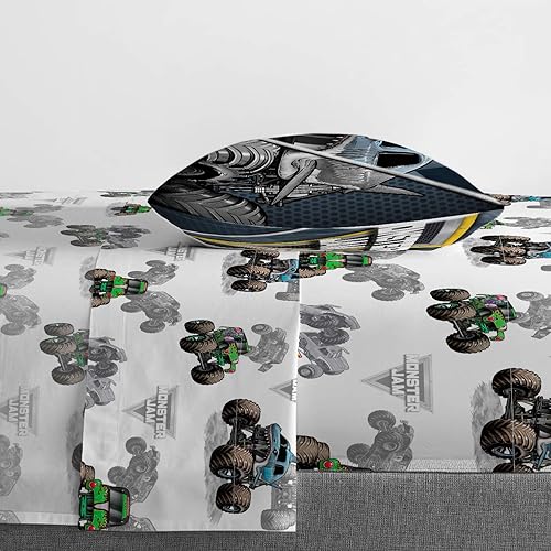 Miniatura 3 de Jay Franco Monster Jam Slah - Juego de cama individual y cesta desplegable Break Out