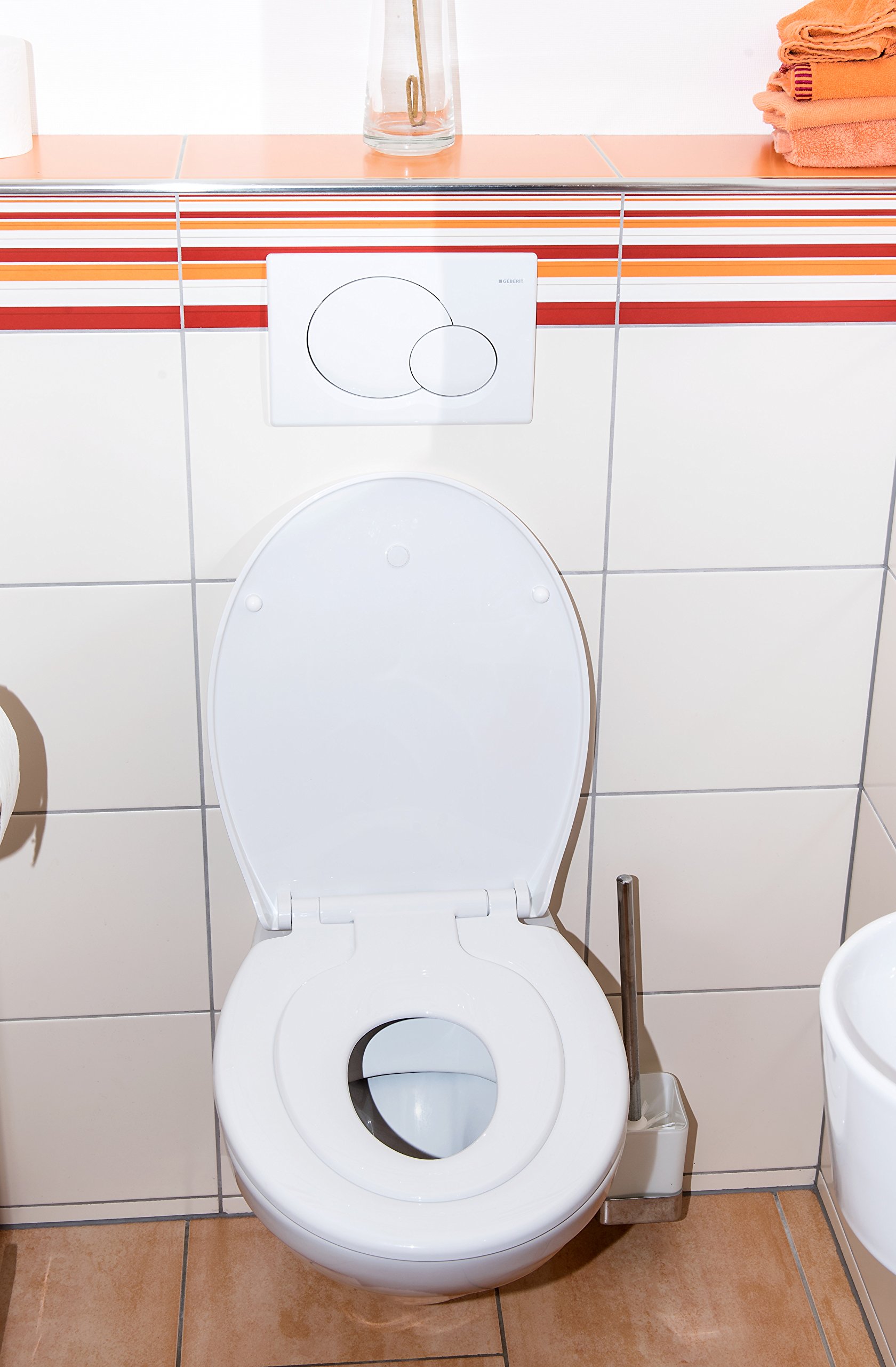 Cornat, Family Neo, sedile per WC, con sedile WC per bambini integrato, abbassamento automatico, materiale termoplastico, 1 pezzo, KSFAMN00