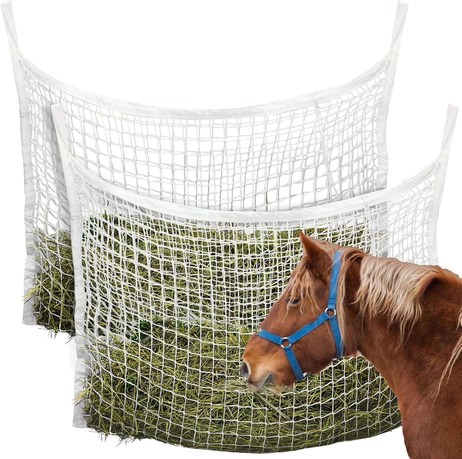 Buy Woiworco 2 Pieces 64 x 40 inch Slow Feed Hay Nets for Horses