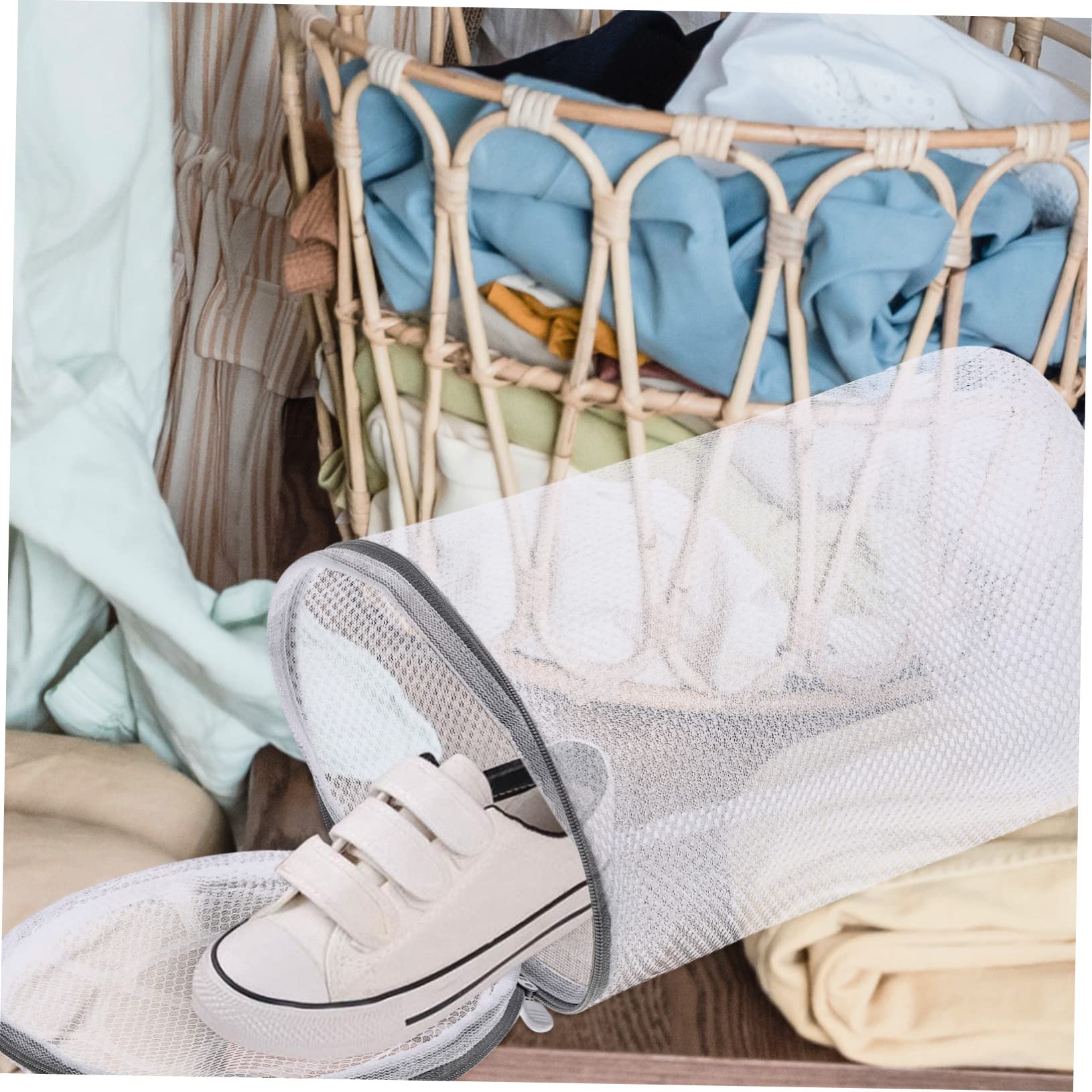 OUNONA 3 Sätze Waschbeutel Für Schuhe Mesh Waschmaschine Tasche Für Sneaker Socken Und Für Reisen Und Aufbewahrung Langlebig Und Praktisch 2 Stück * 3