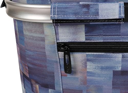 Miniatura 22 de ALLCAMP Cesta de pícnic, 2 cajas de hielo incluidas con enfriador aislado de 32 litros, cesta de picnic plegable gruesa con cestas extraíbles y