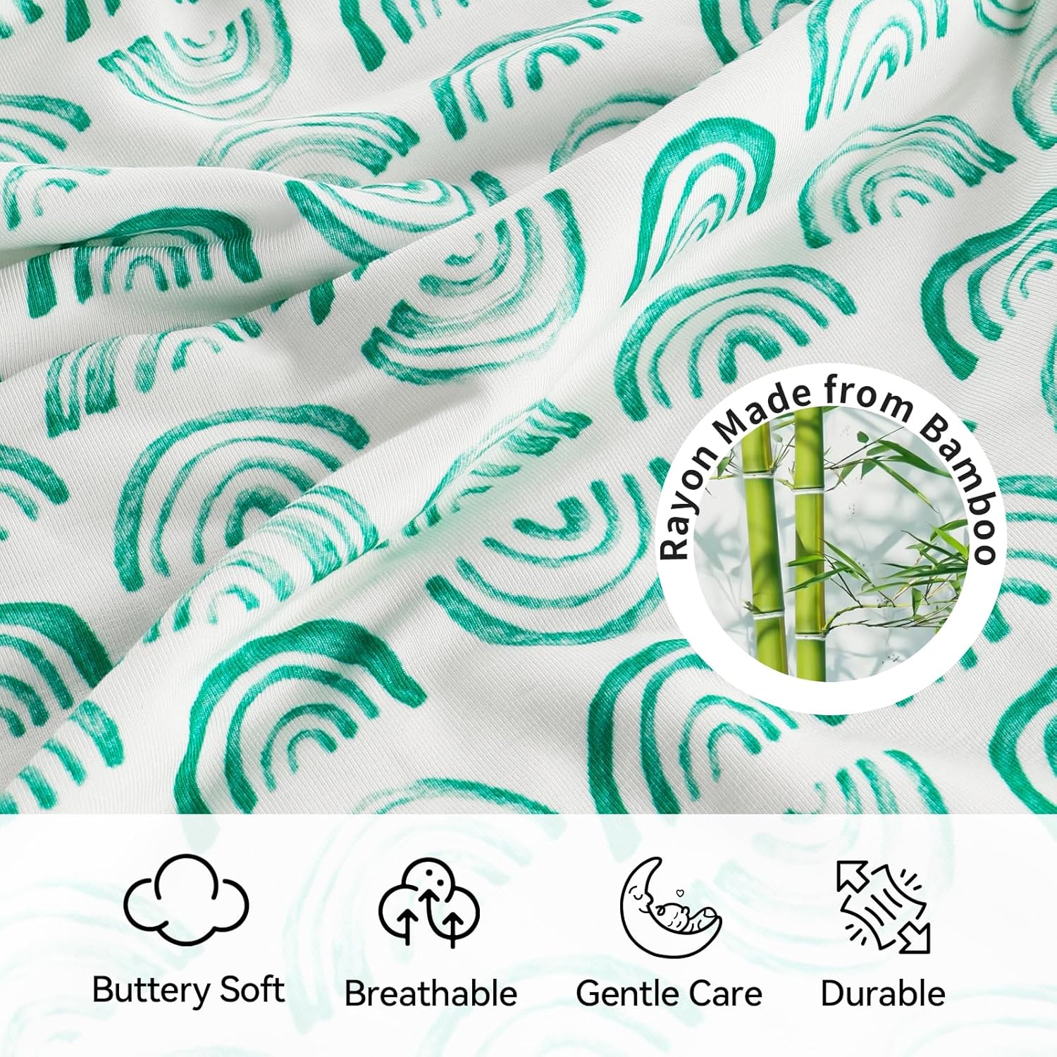 Rayon Made from Bamboo Sleep Sack 6-12 Months Supersoft Toddler Sleep Sack 1.0 Tog Baby Wearable Blanket with 2-Way Zipper Unisex Sleeping Bag for Babies Toddler - Image 2