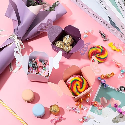 Miniatura 4 de 60 cajas de regalo de mariposa caja de chocolate de San Valentín caja romántica de caramelos de boda para niños y niñas cajas de ducha de bebé
