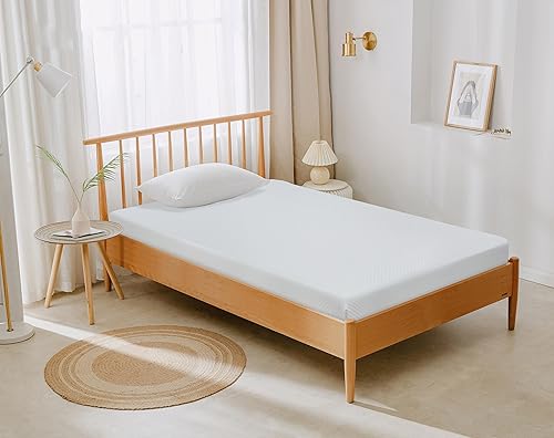 Colchón tamaño individual de 5681012 pulgadas con funda, colchón de espuma viscoelástica de gel refrescante de té verde para un sueño fresco y Colchón tamaño individual de 5681012 pulgadas con funda, colchón de espuma viscoelástica de gel refrescante de té verde para un sueño fresco y