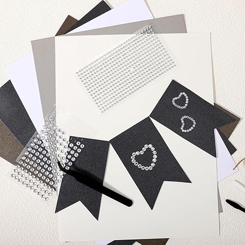 Miniatura 7 de Gartful Calcomanías autoadhesivas transparentes de diamantes de imitación, 2790 piezas de calcomanías redondas para manualidades, diamantes de