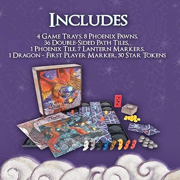 Tsuro Phoenix Rising Award-Winning Fantasy Strategy Game with Set Collection and Magical Powers | Tile-Laying Adventure for 28 Players Ages 8+ | 3050 Minute Gameplay
